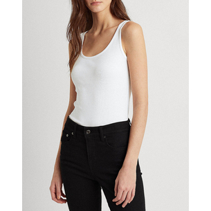 Product LAUREN RALPH LAUREN RFND STRTCH 2X2 RIB-TANK TOP base image