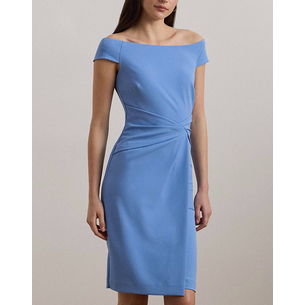Product LAUREN RALPH LAUREN SARAN SHORT-SHORT SLEEVE COCKTAIL DRESS base image