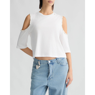 Product LIU JO WHITE_WA5J19__ECS T-SHIRT MODA M/L ΜΠΛΟΥΖΑ ΓΥΝΑΙΚΕΙΟ base image