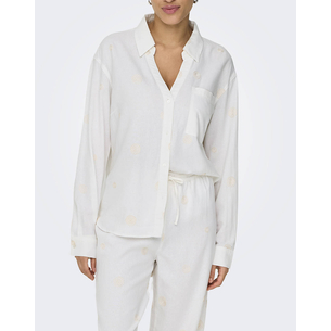 Product ONLY ONLCARO L/S LINEN BL EMB SHIRT CC PNT base image