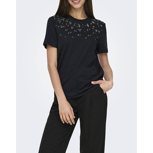 Product ONLY ONLPARKER S/S O-NECK BLING TOP BOX JRS base image