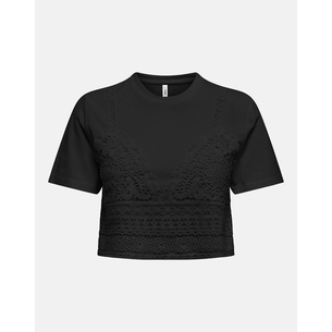 Product ONLY ONLBETSY LIFE S/S O-NECK MIX TOP JRS base image