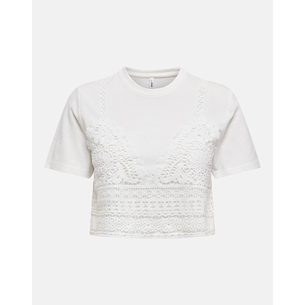 Product ONLY ONLBETSY LIFE S/S O-NECK MIX TOP JRS base image