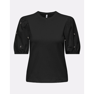 Product ONLY ONLEMME LIFE S/S O-NECK PUFF MIX TOP JRS base image