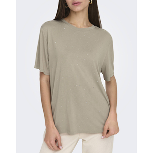 Product ONLY ONLFREE LIFE S/S O-NECK BLING TOP JRS base image