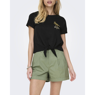 Product ONLY ONLDORA S/S KNOT FOLD-UP TOP JRS base image