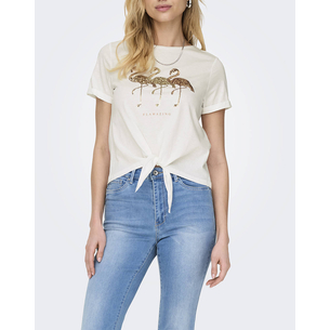 Product ONLY ONLDORA S/S KNOT FOLD-UP TOP JRS base image