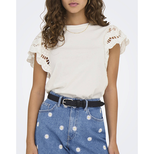 Product ONLY ONLMACY S/S O-NECK MIX TOP BOX JRS base image