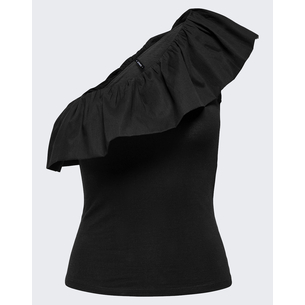 Product ONLY ONLSOFFY ONE SHOULDER MIX TOP BOX JRS base image