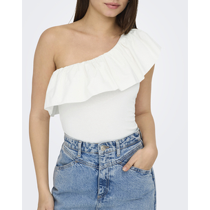 Product ONLY ONLSOFFY ONE SHOULDER MIX TOP BOX JRS base image
