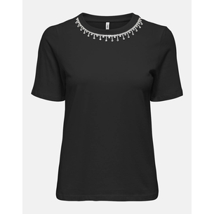 Product ONLY ONLCHERI LIFE S/S O-NECK CHAIN TOP JRS base image