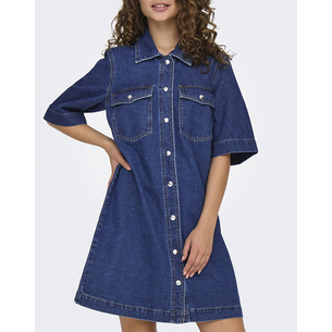 Product ONLY ONLBELLE S/S BUTTON DRESS DNM GUA NOOS base image