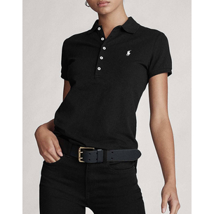 Product RALPH LAUREN JULIE POLO-SLIM-SHORT SLEEVE-POLO SHIRT base image