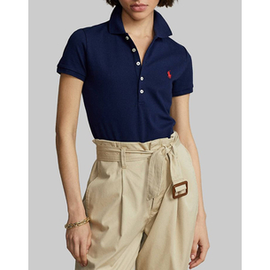 Product RALPH LAUREN JULIE POLO-SLIM-SHORT SLEEVE-POLO SHIRT base image