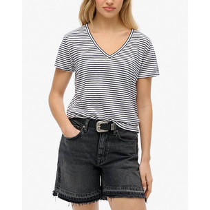 Product SUPERDRY  D1 STUD STUDIOS SLUB EMB VEE TEE ΜΠΛΟΥΖΑ ΓΥΝΑΙΚΕΙΟ base image