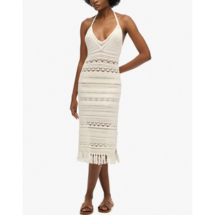 Product SUPERDRY  D3 STUD CROCHET TASSEL MIDI DRESS ΦΟΡΕΜΑ ΓΥΝΑΙΚΕΙΟ base image