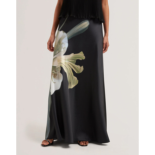 Product TED BAKER ZIONNA Satin Printed Maxi Skirt base image