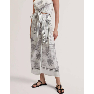 Product TED BAKER MELVA Knot Detail Wrap Over Midi Skirt base image
