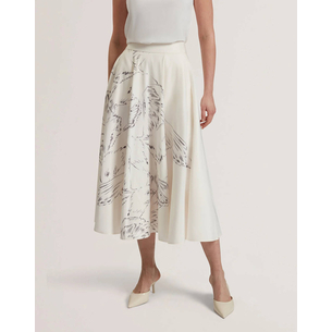 Product TED BAKER LAGUUNA Printed Ottoman Midi Skirt base image