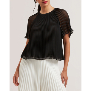 Product TED BAKER AGARA Pleated Short Sleeve Blouse base image