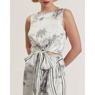 Product TED BAKER IDROA Knot Detail Sleeveless Top base image