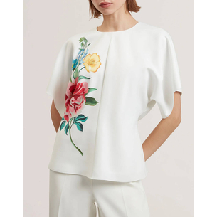 Product TED BAKER LAHNAA Slouch Sleeve Waisted Top base image