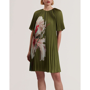Product TED BAKER VINLAA Short Sleeve Pleated Mini Dress base image