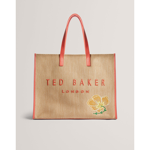 Product TED BAKER FLORAFF Floral Applique Extra Large Raffia Icon Bag (Διαστάσεις: 36 x 45 x 14 εκ.) base image