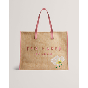 Product TED BAKER FLORAFF Floral Applique Extra Large Raffia Icon Bag (Διαστάσεις: 36 x 45 x 14 εκ.) base image