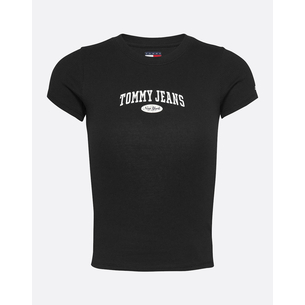 Product TOMMY JEANS TJW SLIM VARSITY RIB TEE EXT base image