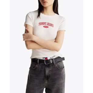 Product TOMMY JEANS TJW SLIM VARSITY RIB TEE EXT base image