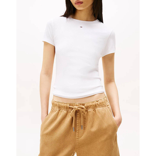 Product TOMMY JEANS TJW SLIM ESSENTIAL RIB SS EXT base image