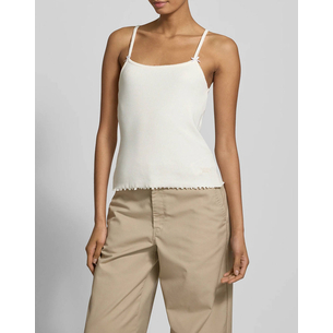 Product TOMMY JEANS TJW SLIM SCALLOP RIB TOP base image