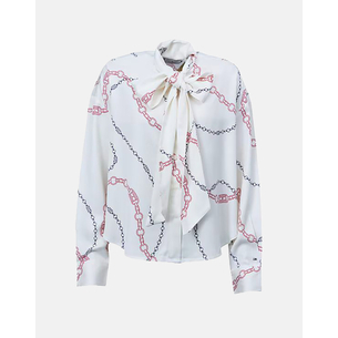 Product TOMMY HILFIGER FLUID VISCOSE BOW LS BLOUSE base image