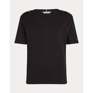 Product TOMMY HILFIGER REG STRIPE GOLD BTN C-NK SS base image
