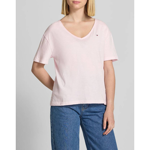 Product TOMMY HILFIGER SLUB CROP V-NK SS base image