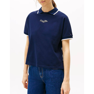 Product TOMMY HILFIGER SCRIPT CREW-NK POLO SS base image