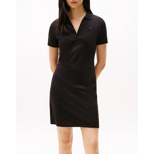 Product TOMMY HILFIGER SLIM OPEN NK POLO DRESS SS base image