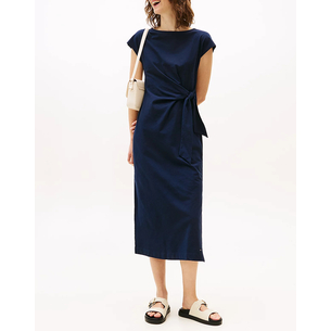 Product TOMMY HILFIGER KNOT BOAT-NK MIDI DRESS SS base image