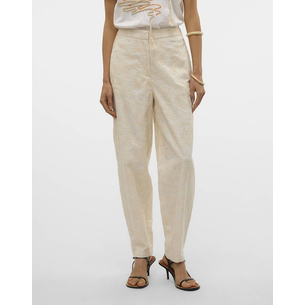 Product VERO MODA VMELINE HW TAPERED EMBR ANKLE PANTS base image