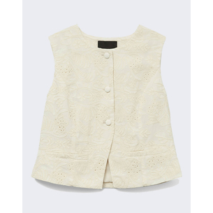 Product VERO MODA VMELINE SL SHORT EMBR WAISTCOAT base image
