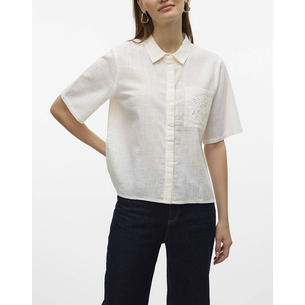 Product VERO MODA VMBARCY S/S SHIRT WVN BTQ GA base image