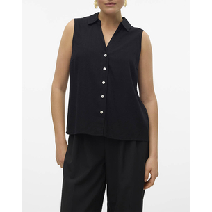 Product VERO MODA VMMYMILO SL V-NECK SHIRT WVN  GA base image