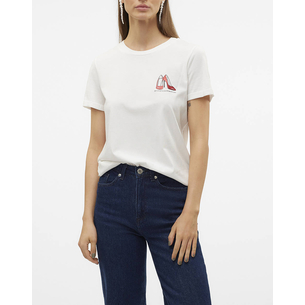 Product VERO MODA VMVILLA S/S O-NECK T-SHIRT JRS BTQ GA base image