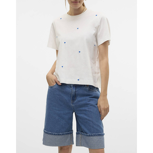 Product VERO MODA VMSOLVEI METTE SS TOP BOX JRS SPE GA base image