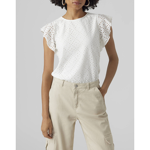 Product VERO MODA VMTASSA SL FRILL TOP NOOS base image