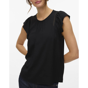 Product VERO MODA VMBELLA SS LACE TOP WVN GA NOOS base image