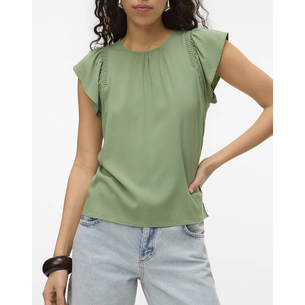 Product VERO MODA VMBELLA SS LACE TOP WVN GA NOOS base image