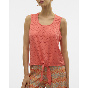 Product VERO MODA VMTHAS SL TIE TOP JRS GA VO base image