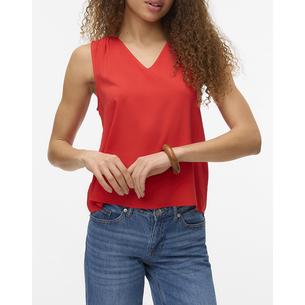 Product VERO MODA VMEASY JOY S/L V-NECK TOP WVN GA base image